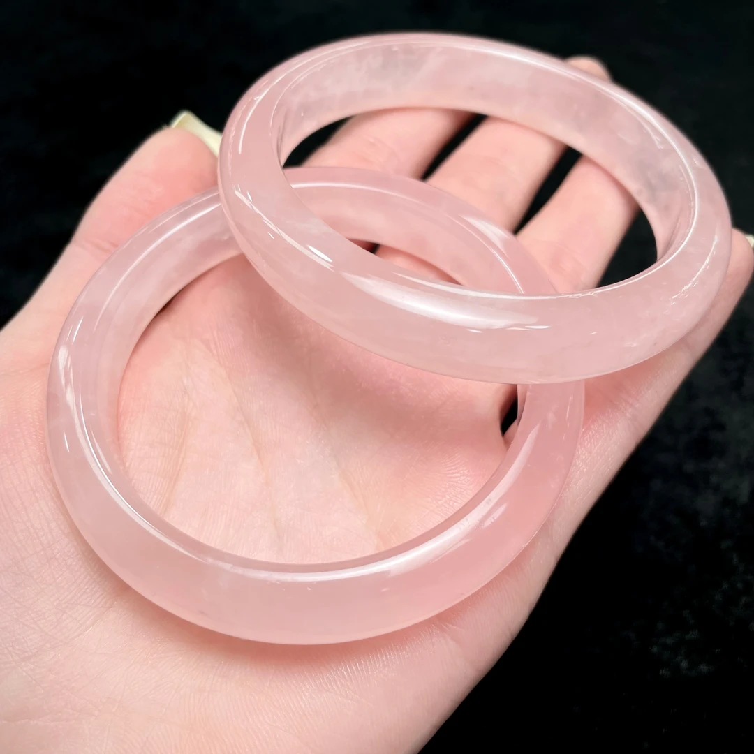 【云上叙】粉水晶手镯-12*8mm-多样性发一件 V0417-k（商城）