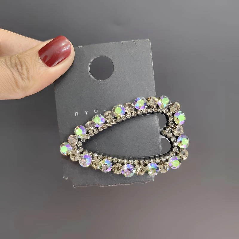 韩国施家水晶bb夹韩版发夹高档刘海发夹网红爆款侧边夹百搭碎发夹