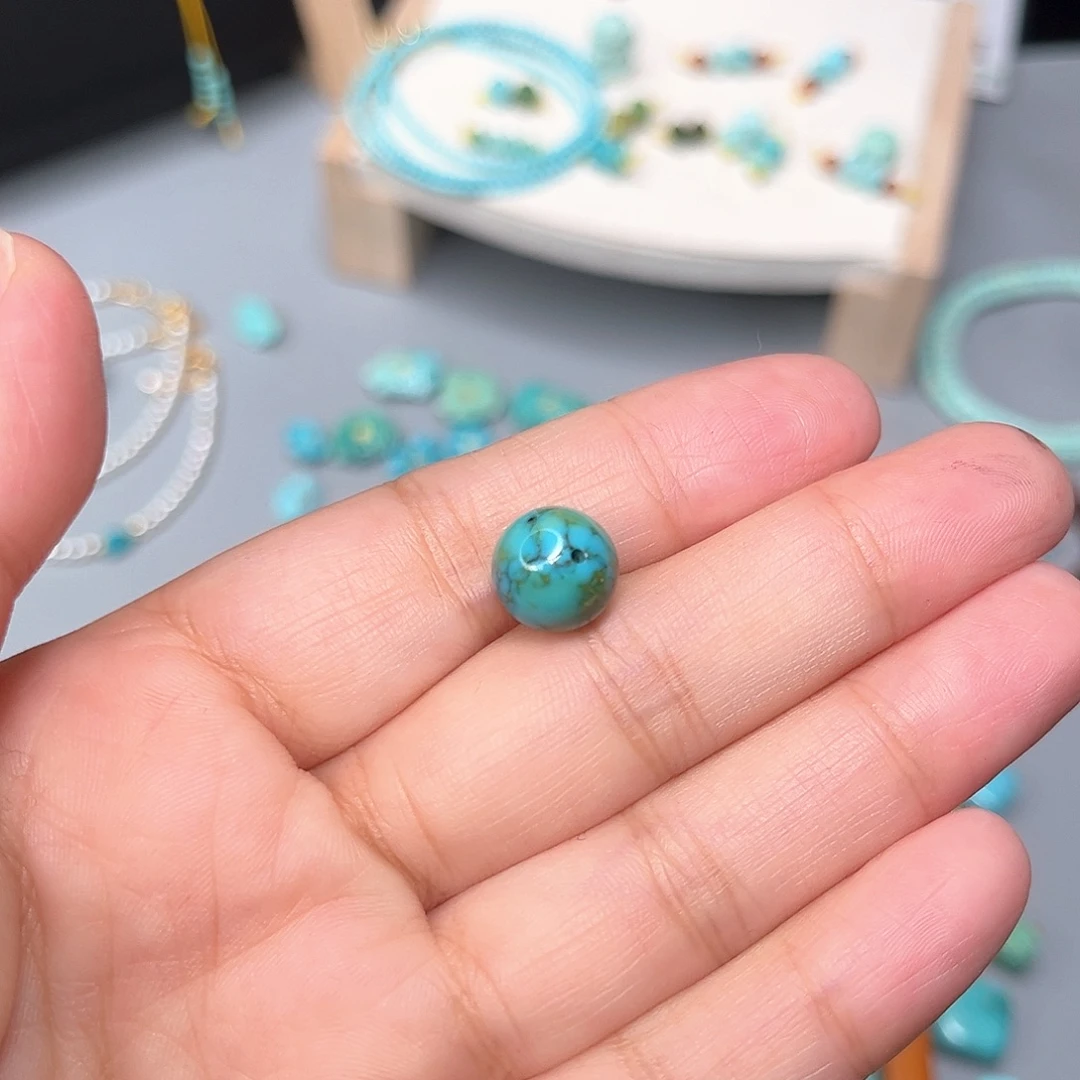 未镶嵌绿松石珠宝半成品