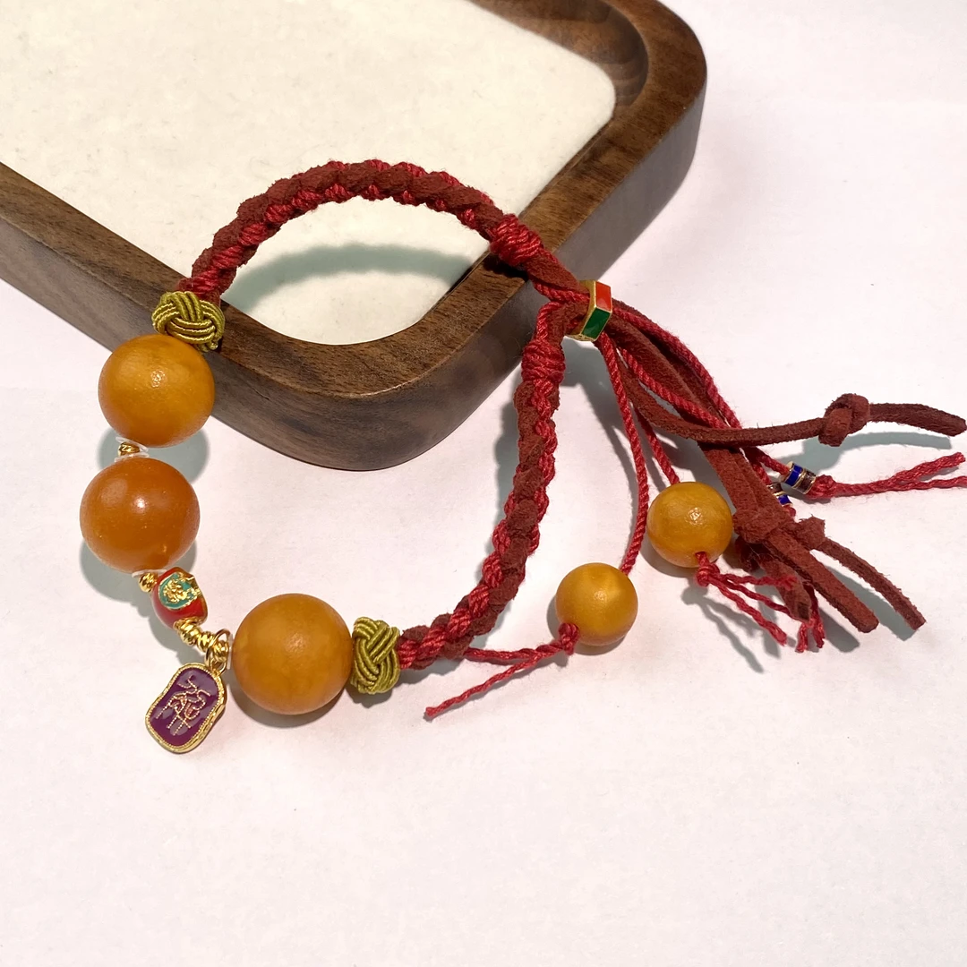 【亿轩珠宝】ZX117101橘皮暗花三生万物手绳10-13mm+