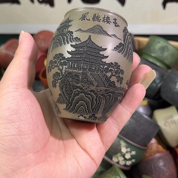 茶杯紫砂全手工紫砂主人杯