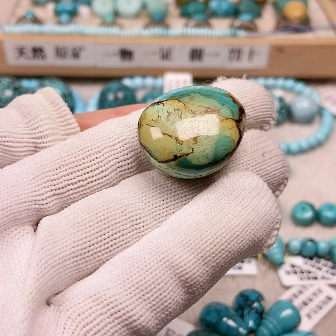 未镶嵌绿松石珠宝半成品