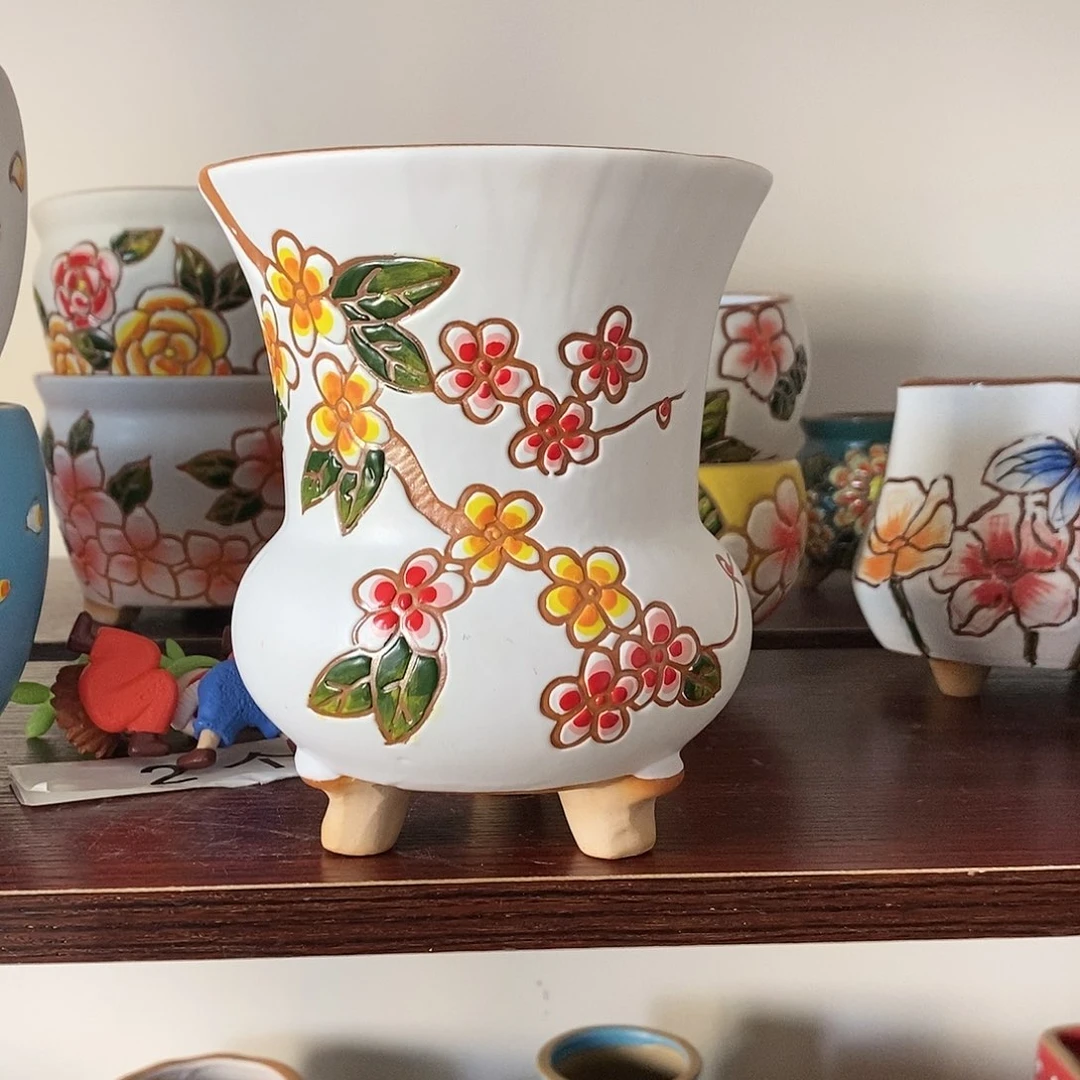 红陶韩式多肉植物花盆