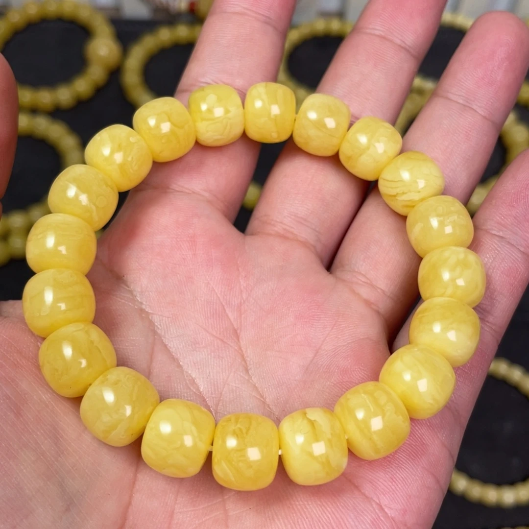 裸石蜜蜡未镶嵌蜜蜡手串12.3mm