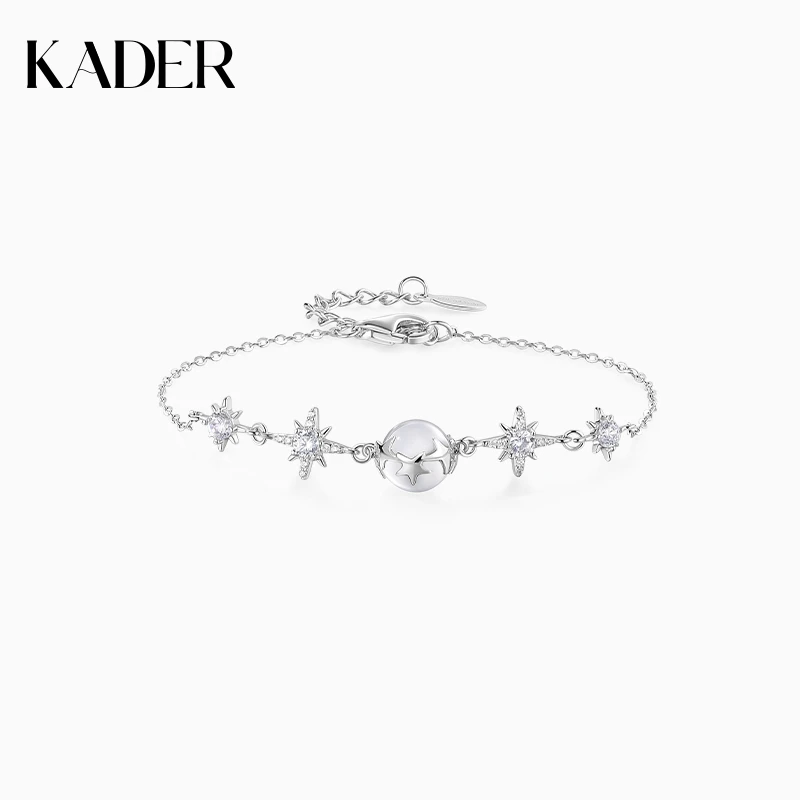 KADER/卡蒂罗 925银合成锆石手链 星芒手链银饰百搭时尚轻奢小众