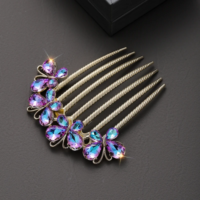 时尚日韩发卡气质女发饰顶夹蝴蝶7尺盘发插梳