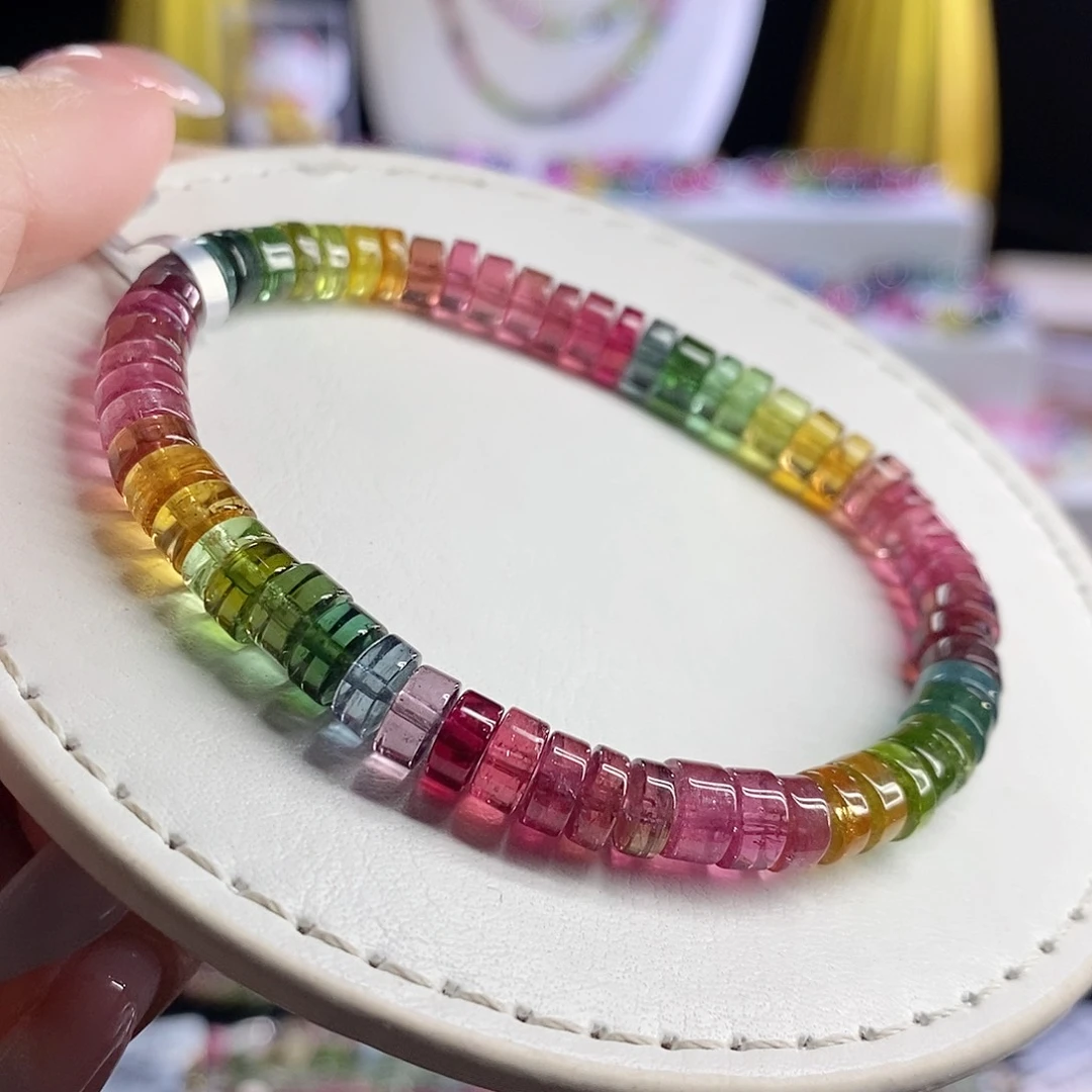 未镶嵌手链碧玺直切药片