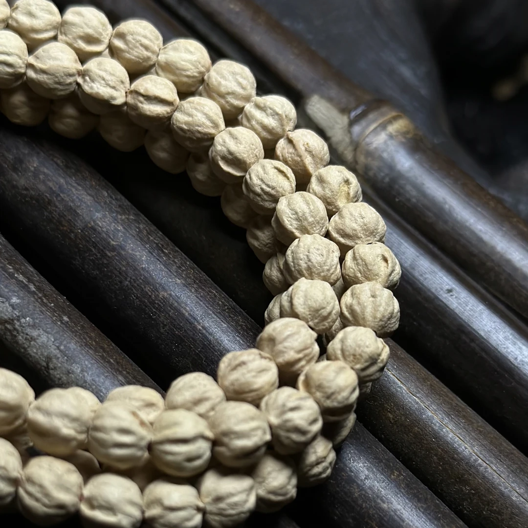 热振百香籽【舒禾】原装莲花粉皮热振莲花桩108手串