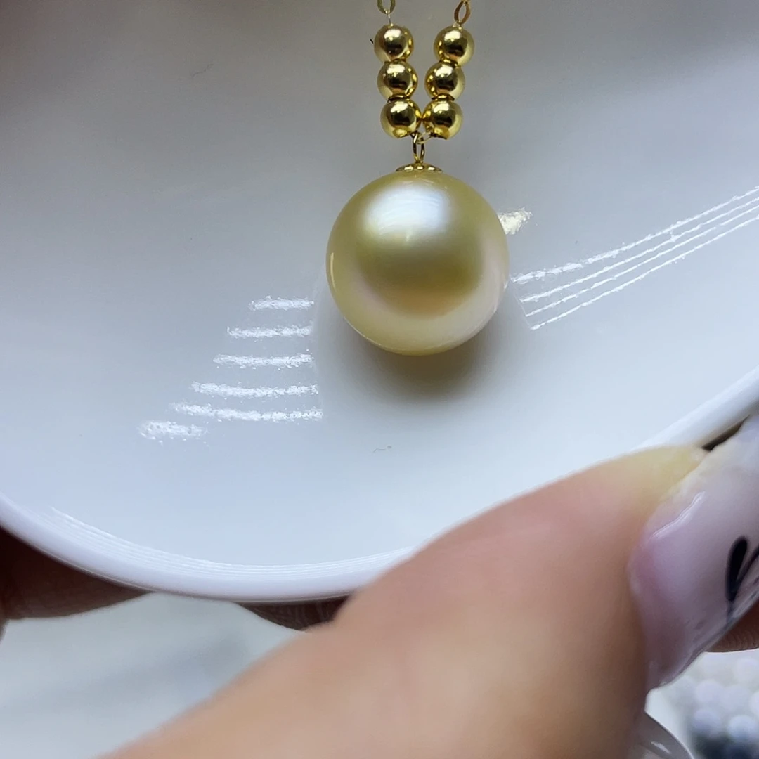 海水珍珠18K金镶嵌颈饰