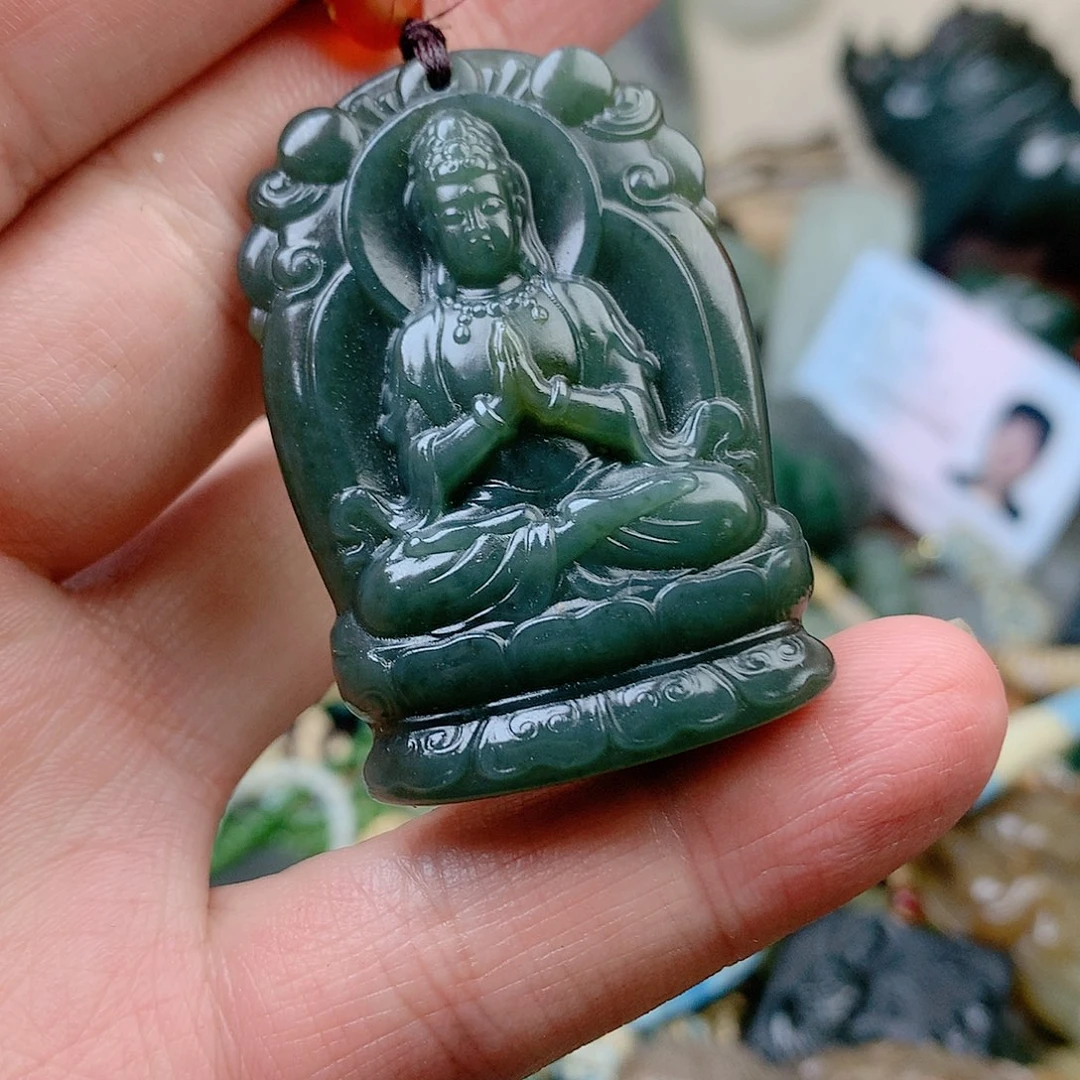 和田玉未镶嵌颈饰