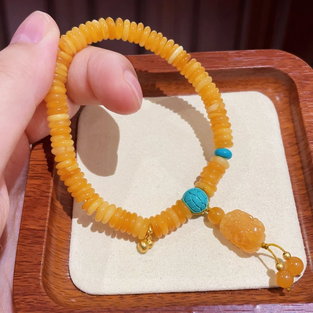 蜜蜡手链未镶嵌手串