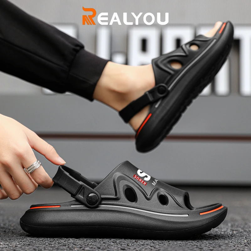 REALYOU/雷友夏季男女同款外穿休闲凉拖户外时尚拖鞋潮流百搭凉鞋