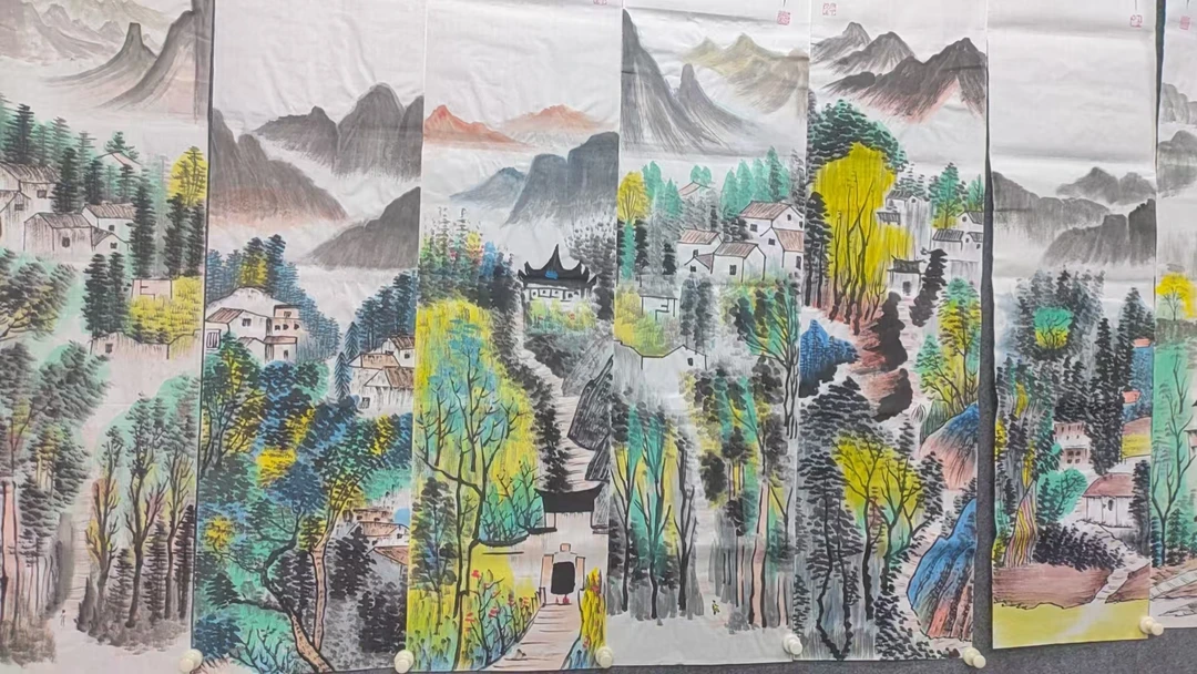 【盛泽】精品十二条屏装饰画通用链接