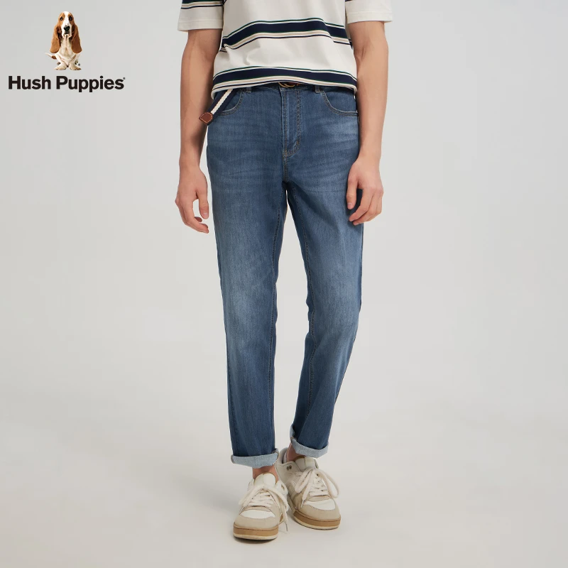 【复古水洗】暇步士男装25夏水洗顺滑柔软牛仔裤HSTXMC02CK579