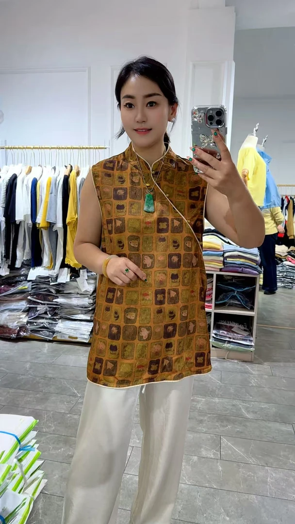 国风新中式无袖洋气气质款小衫