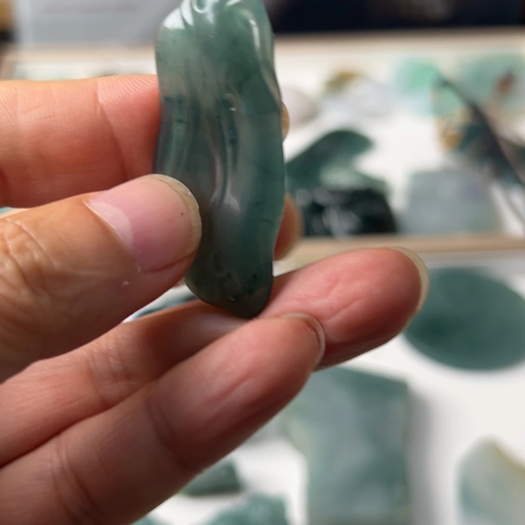 翡翠银S925镶嵌颈饰