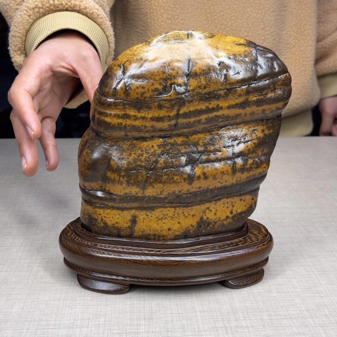 石材广西大化彩玉石配底座