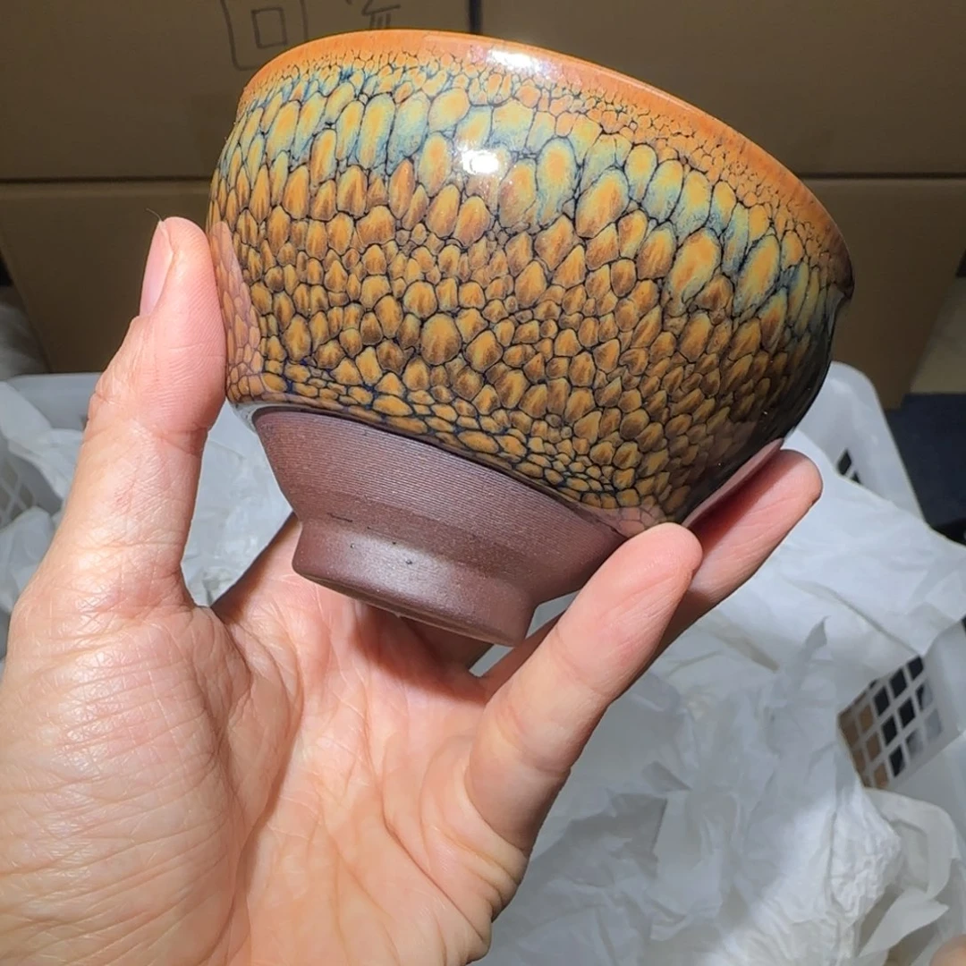 茶盏微瑕建盏，介意勿拍