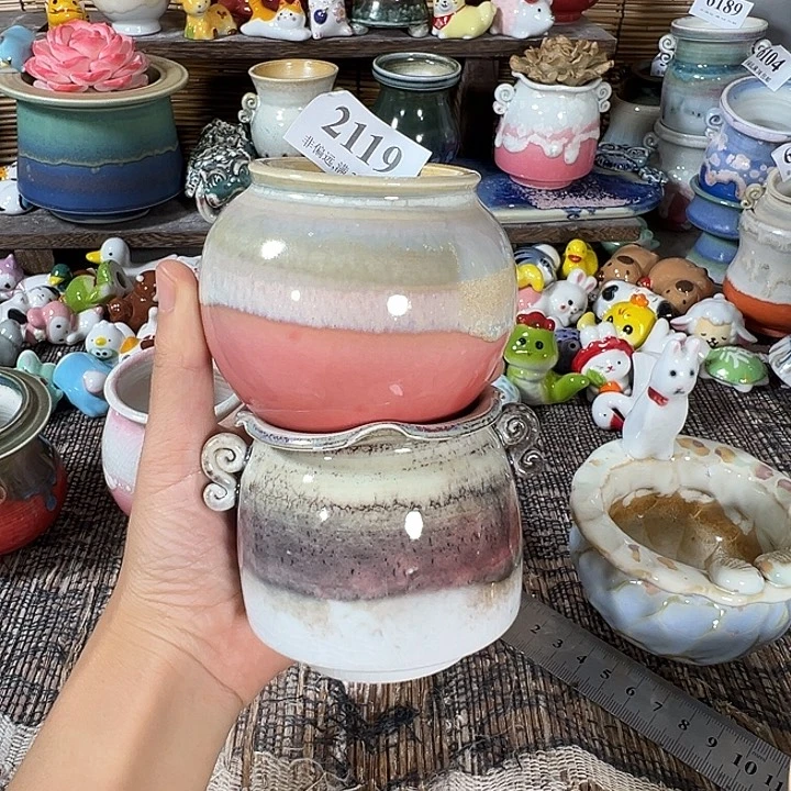 景德镇纯手工花盆……