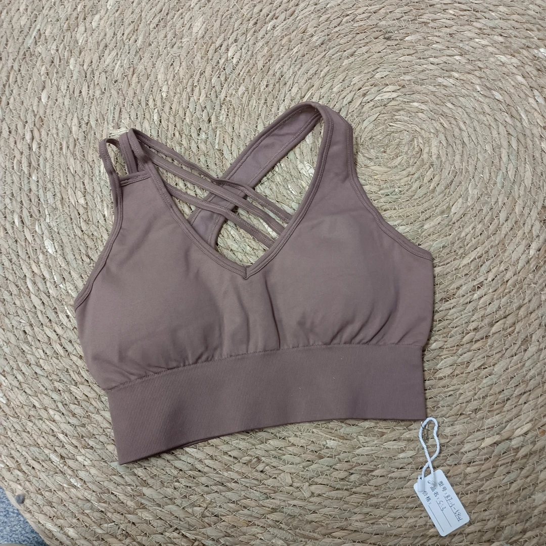 唯琳剪标8仓B7-13-5941款豆沙色瑜伽美背