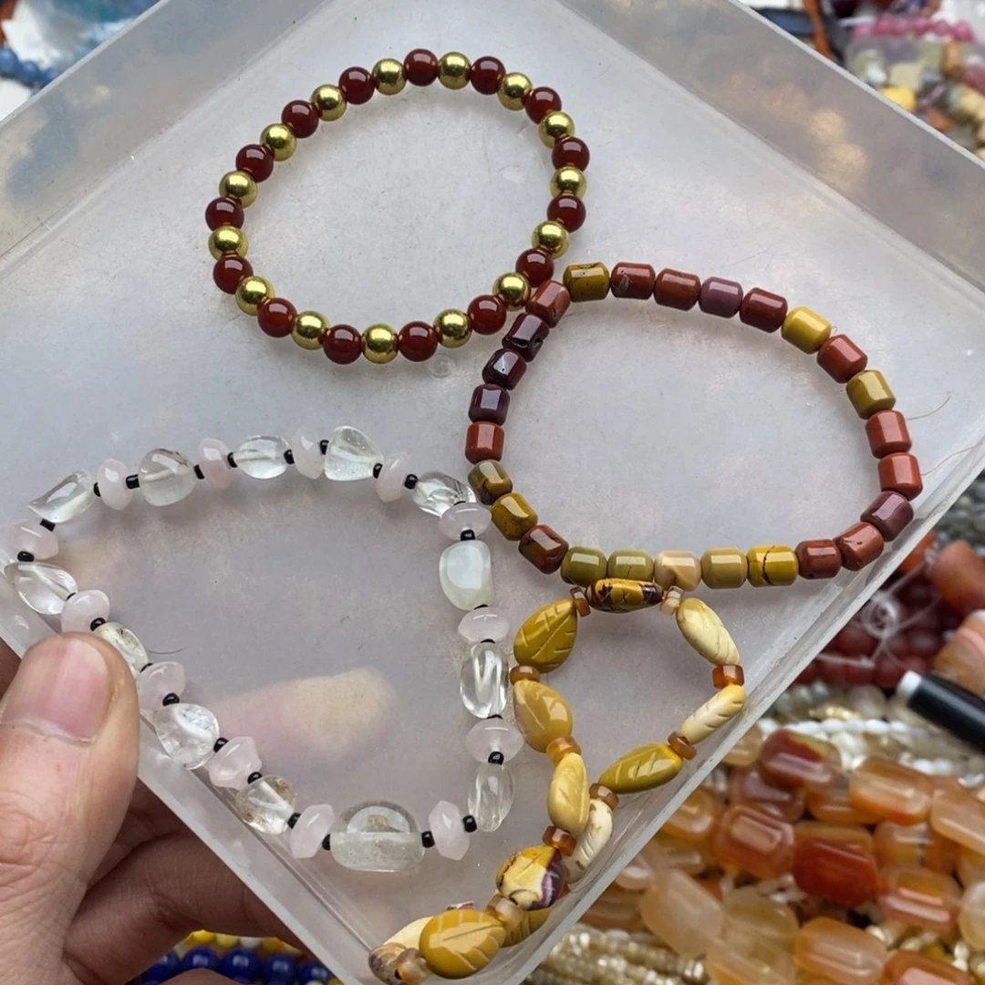 玛瑙/玉髓未镶嵌珠宝半成品打包A149