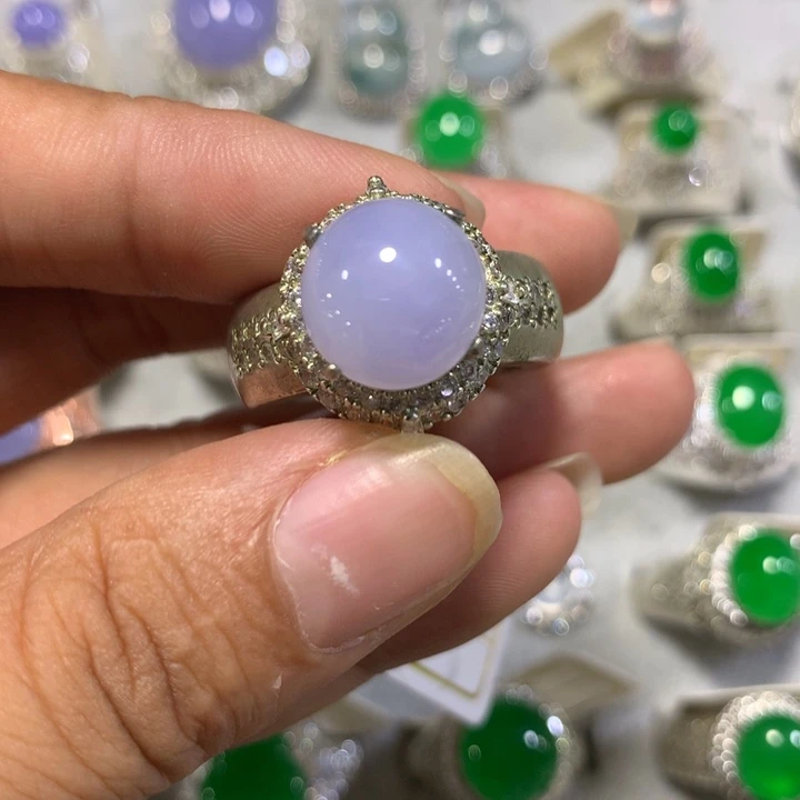 未镶嵌戒指翡翠天然翡翠戒面