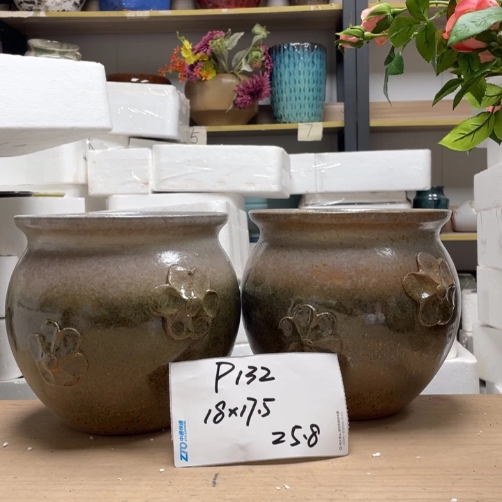 粗陶多肉花盆微瑕132