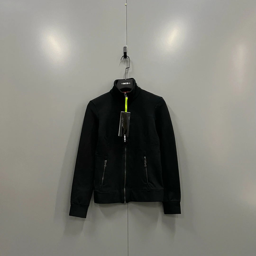 95新 Prada/普拉达 c612 黑色拉链立领外套 S码 606945