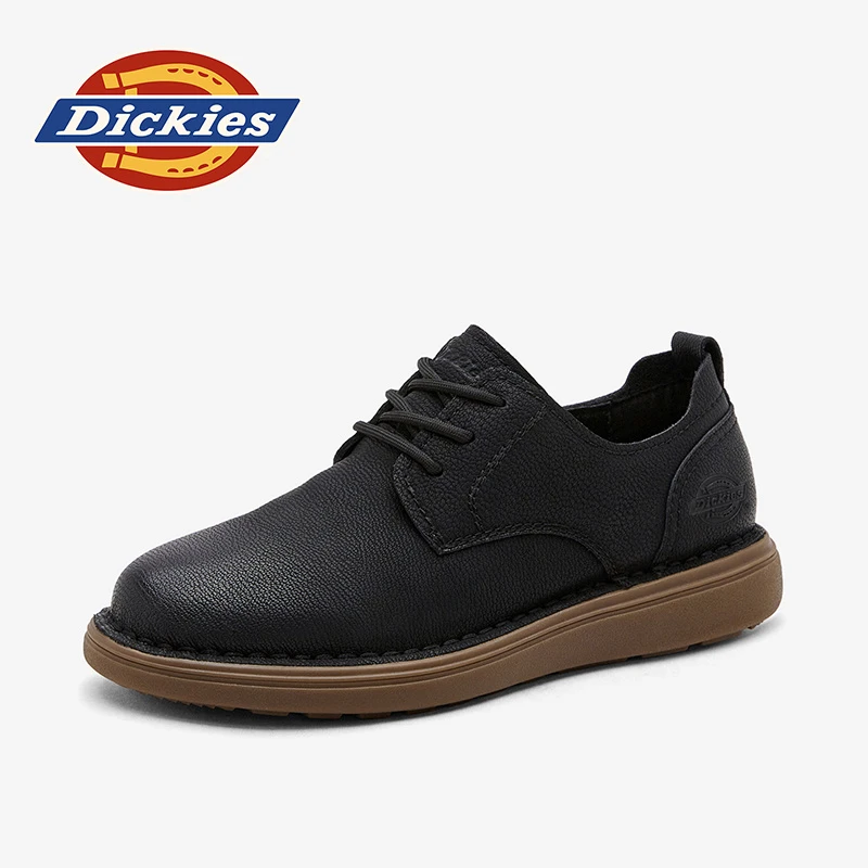 Dickies2025四季系带款男士时尚百搭英伦潮鞋复古耐磨圆头工装鞋