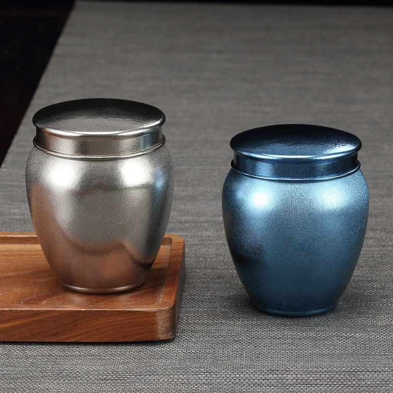 自见钛茶叶罐便携户外旅行密封茶罐存茶罐高档家用红茶绿茶储存罐