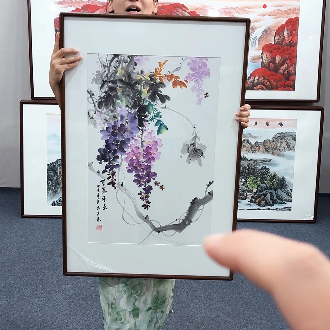 国画手绘作品90×60尺寸