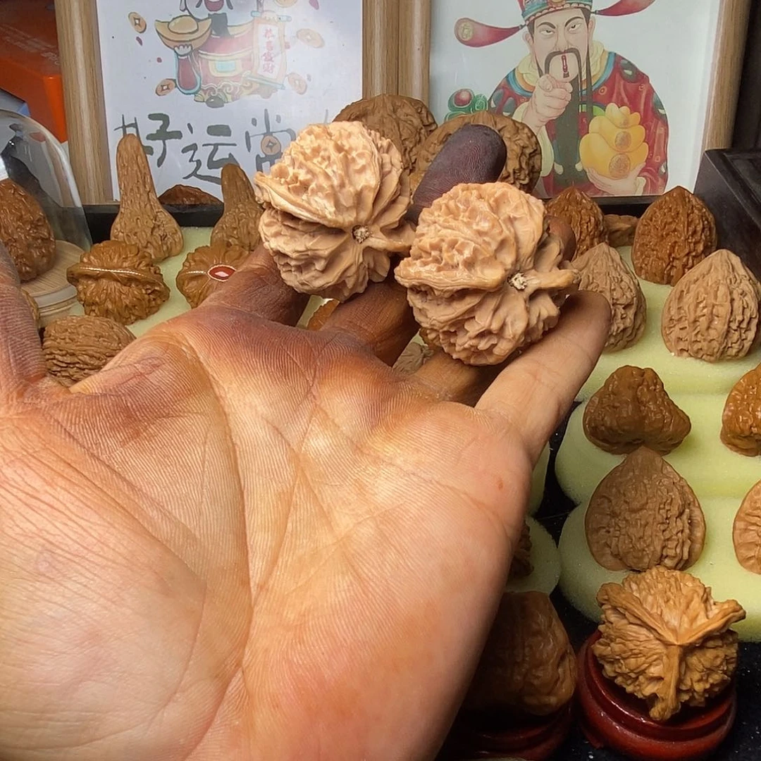 F***n桃核把件苹果园原桩