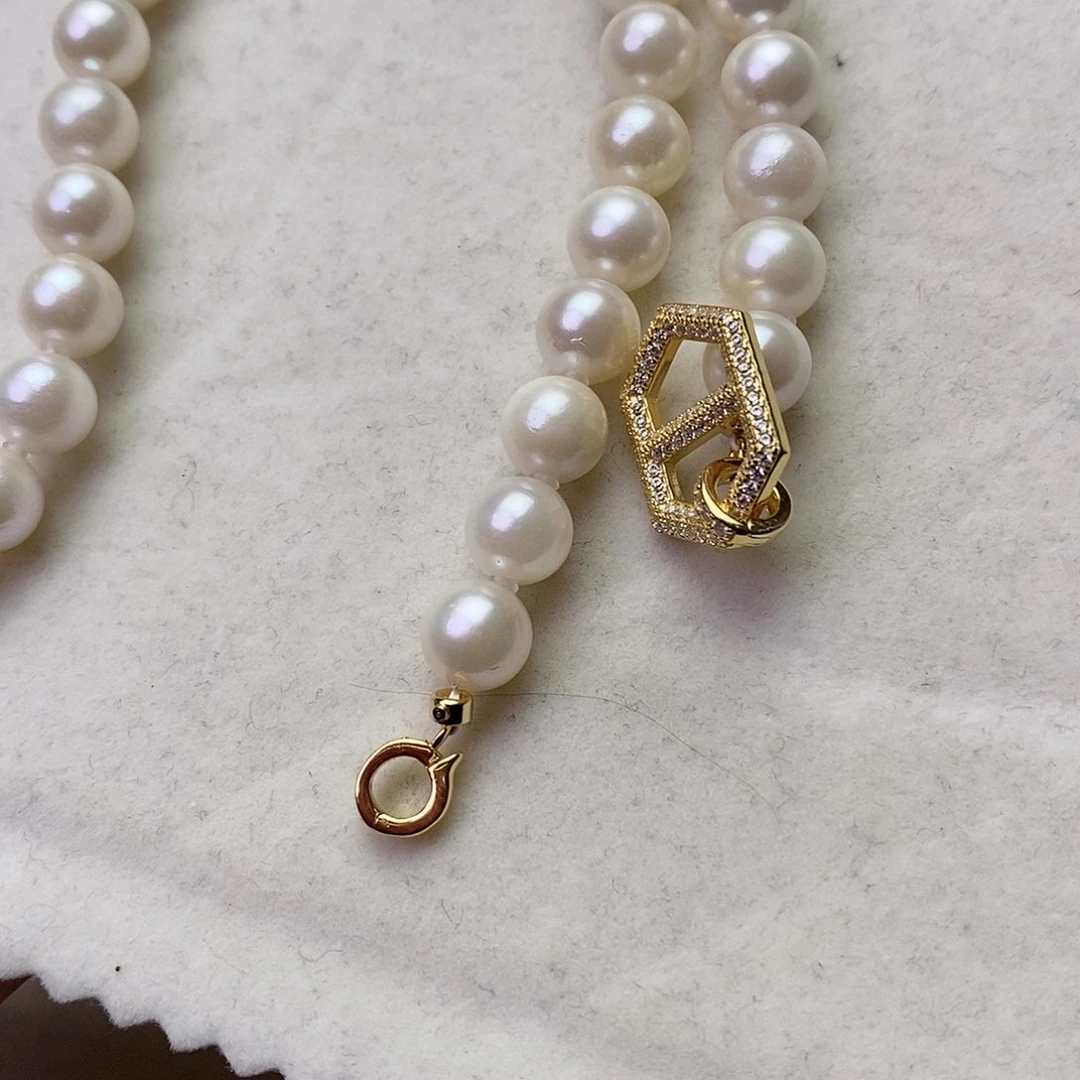 海水珍珠颈饰银S925镶嵌