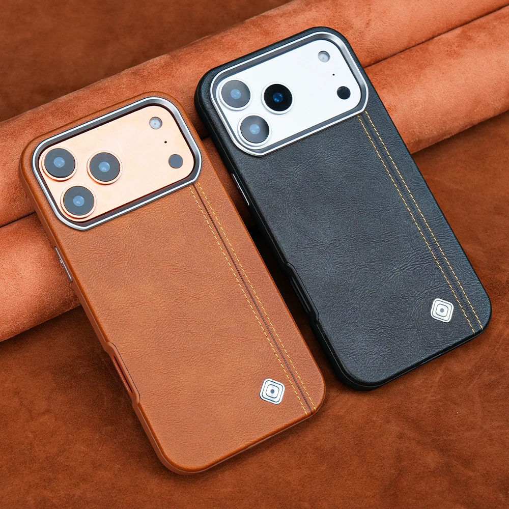 【新品17专属】适用苹果17Promax皮质手机壳iPhone17商务男防摔保护