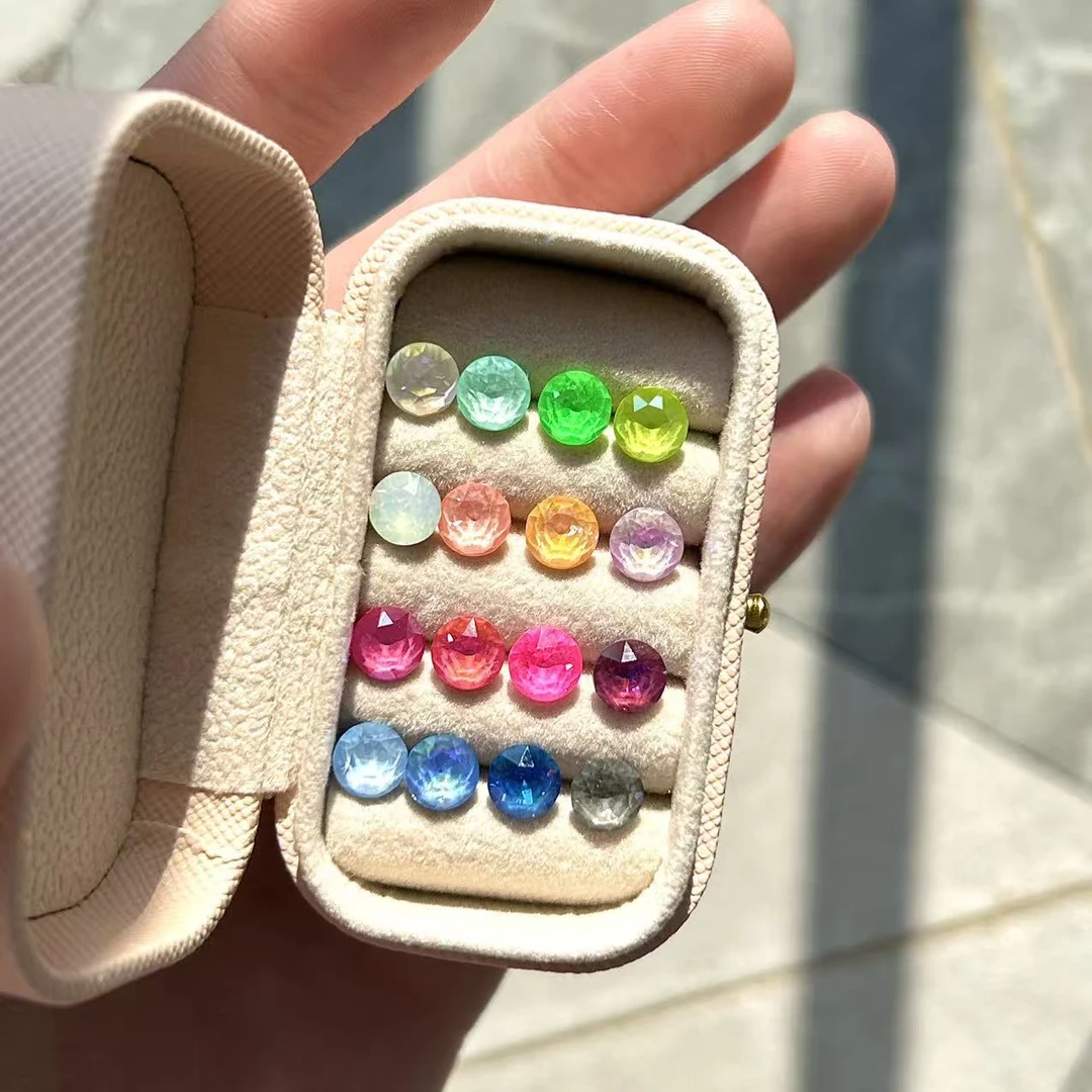 钛钢耳饰 316钛钢耳饰 6mm华子摩卡系列！耳钉耳蜗耳骨钉耳环爆闪