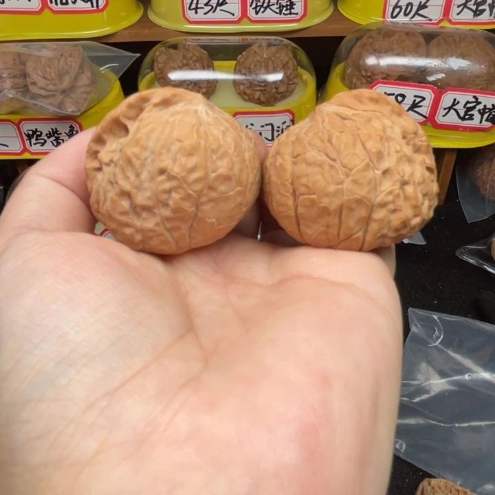 文玩核桃把件17号37尺南瓜墩异形愤怒小鸟全品