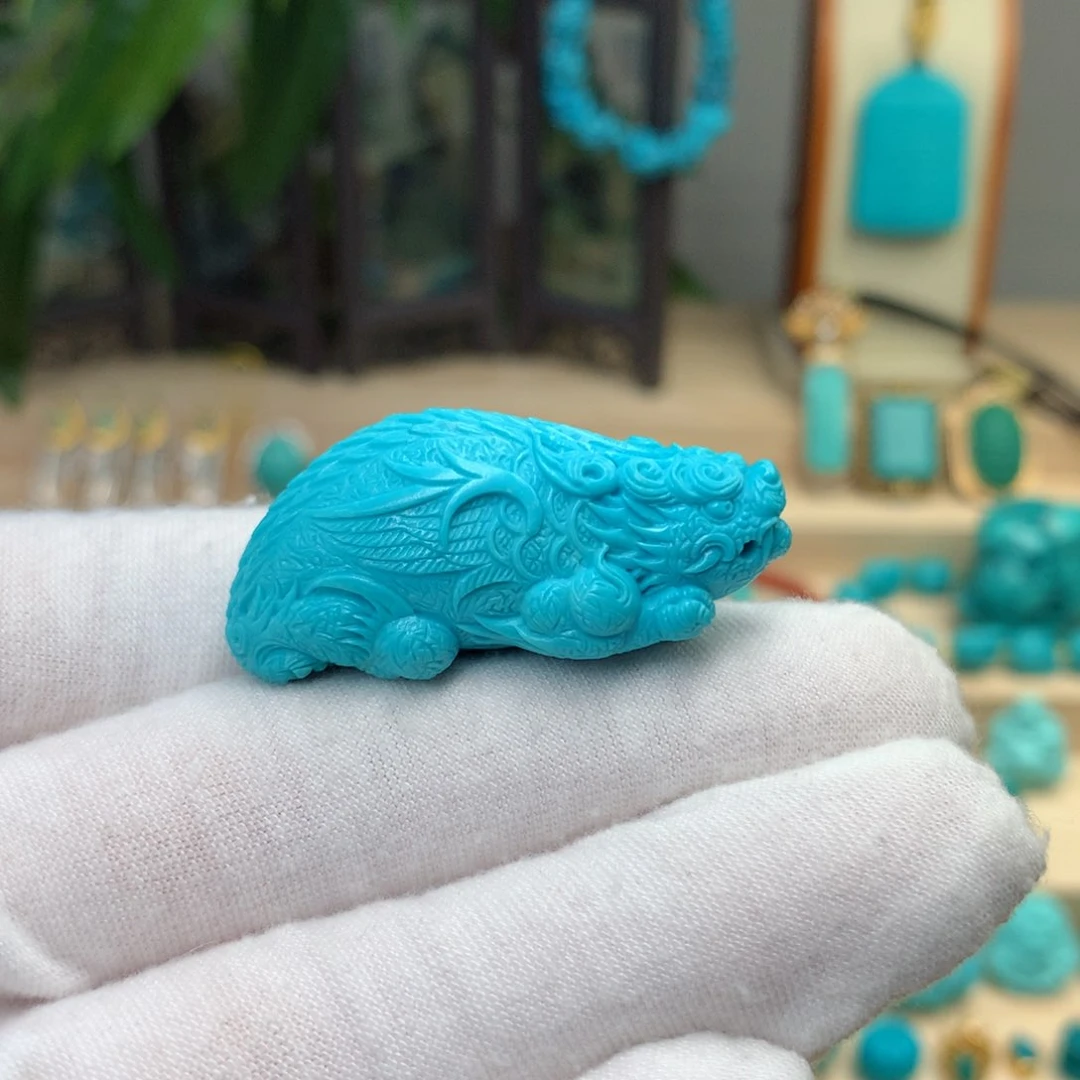 绿松石珠宝半成品未镶嵌