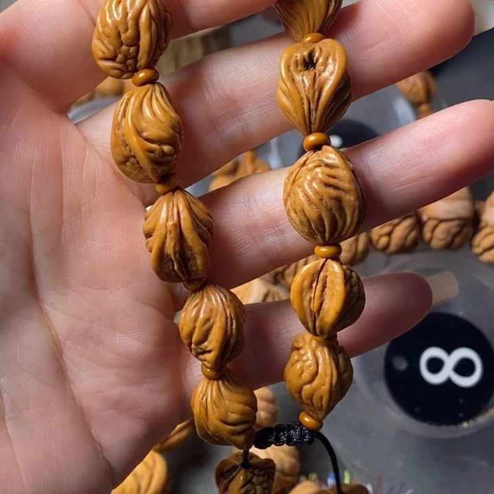 勇***心手串文玩核桃秦岭野生龙纹桃核13