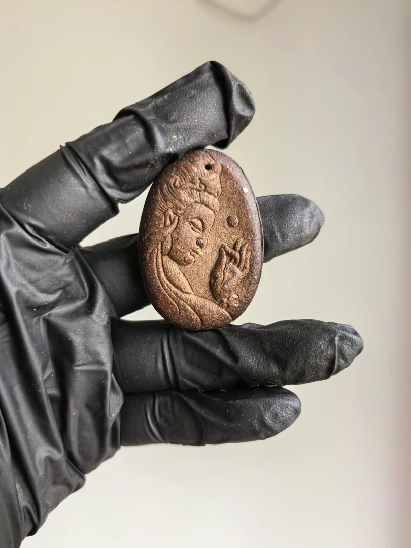 观音手工合香牌天然香薰古法香牌佩戴挂脖熏香药香