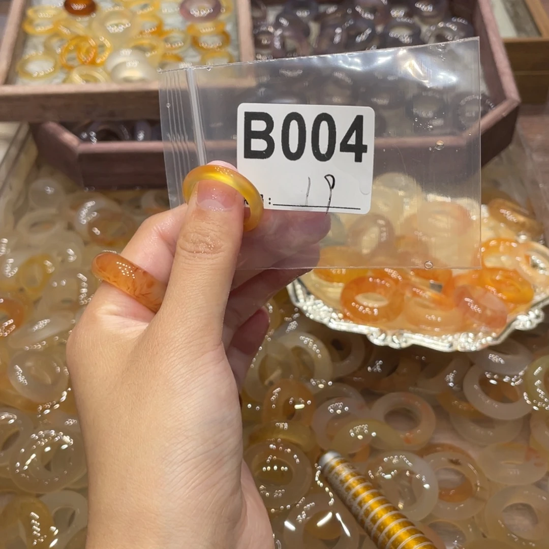 玛瑙/玉髓未镶嵌戒指004