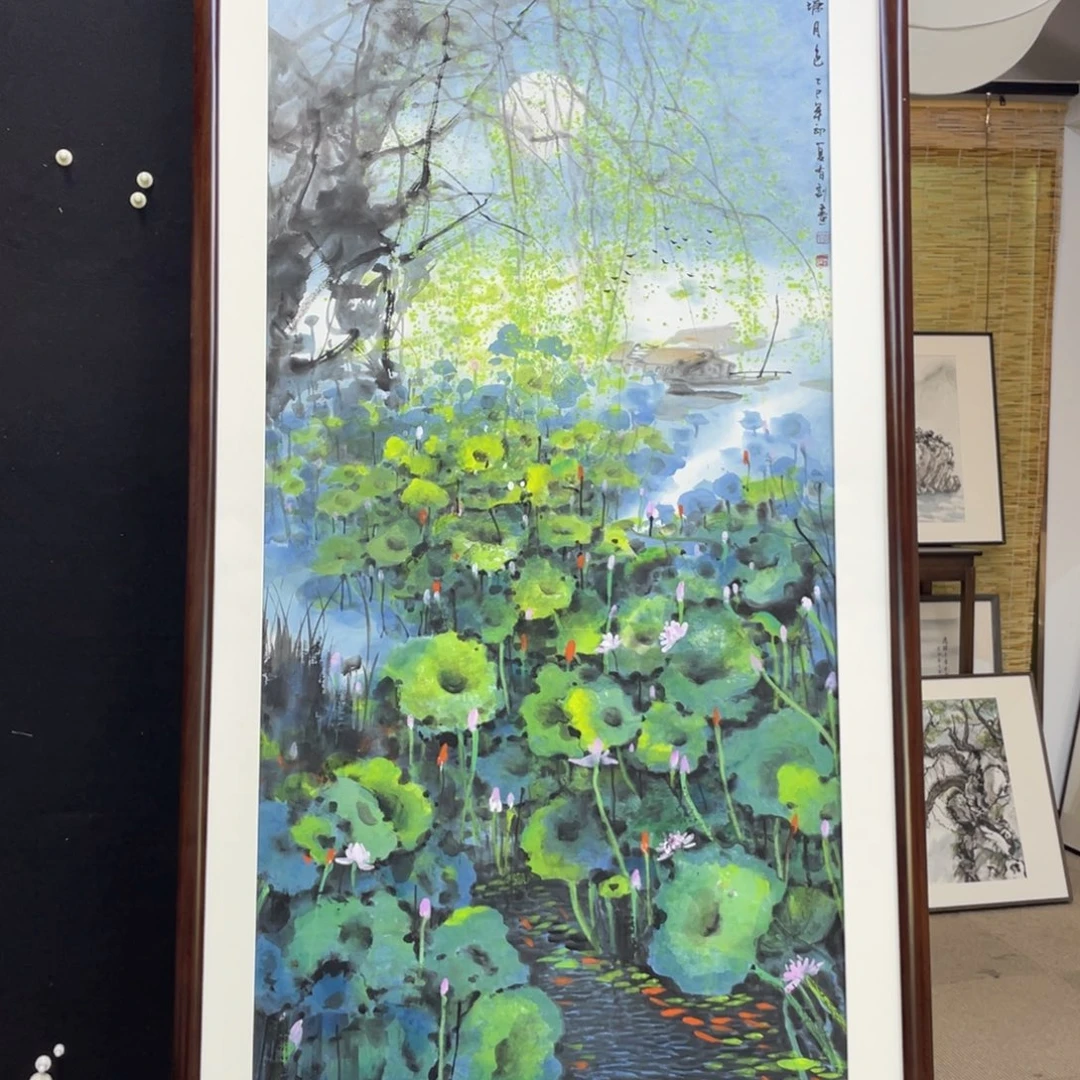 春***明国画手绘国画，精品山水，春画心