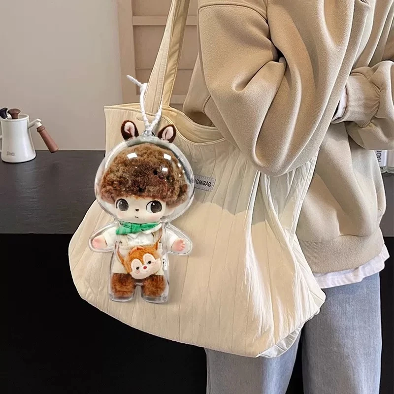 DIMOO迪士尼系列搪胶手办唐老鸭保护壳毛绒玩偶钥匙扣透明防尘壳