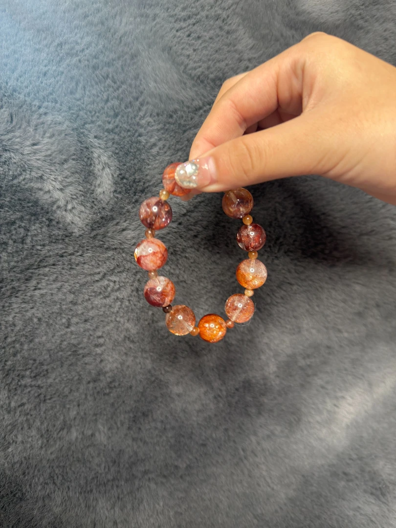 天然高品质多宝水晶手串-多样性发其一A30