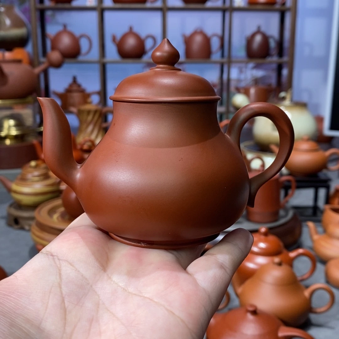 茶壶紫砂章石楷朱泥樱式思婷壶130c