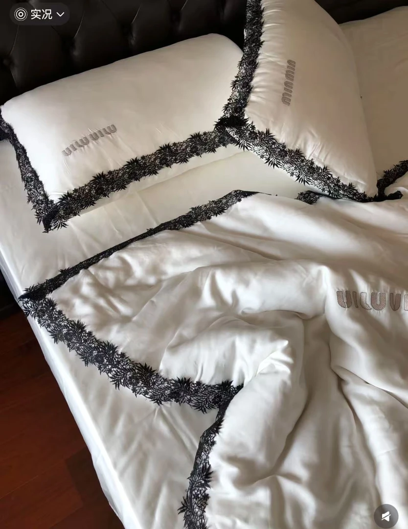 【升级版软版pro睫毛蕾丝小sex款】缪小姐超细旦天丝棉四件套四季用