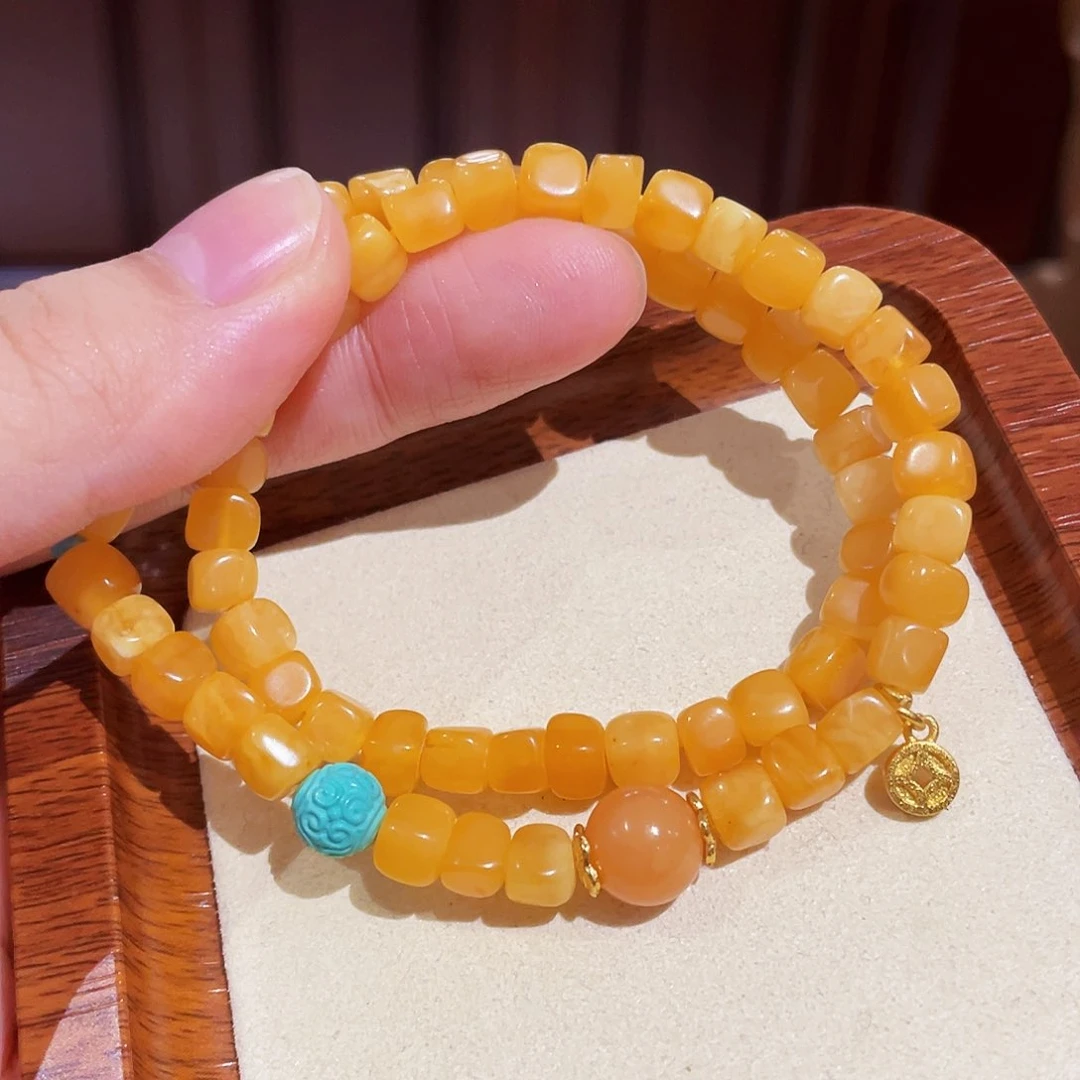 蜜蜡手链未镶嵌手串