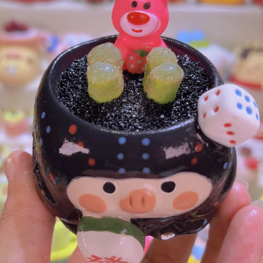 013手工盆大眼睛连盆带土包邮