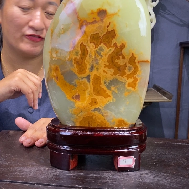 石材伊朗古青石摆件