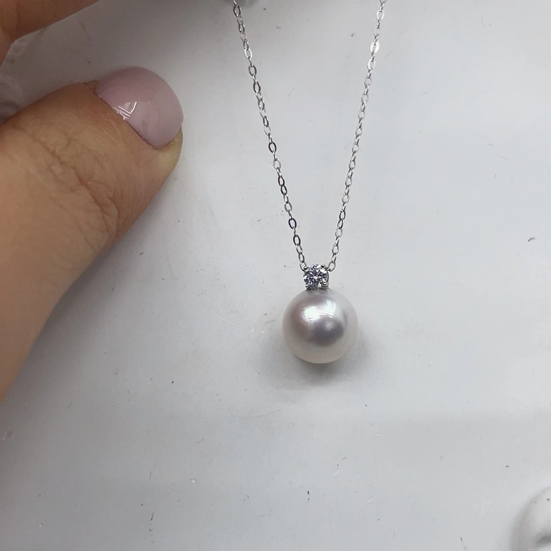 吊坠(赠链)海水珍珠18K金镶嵌