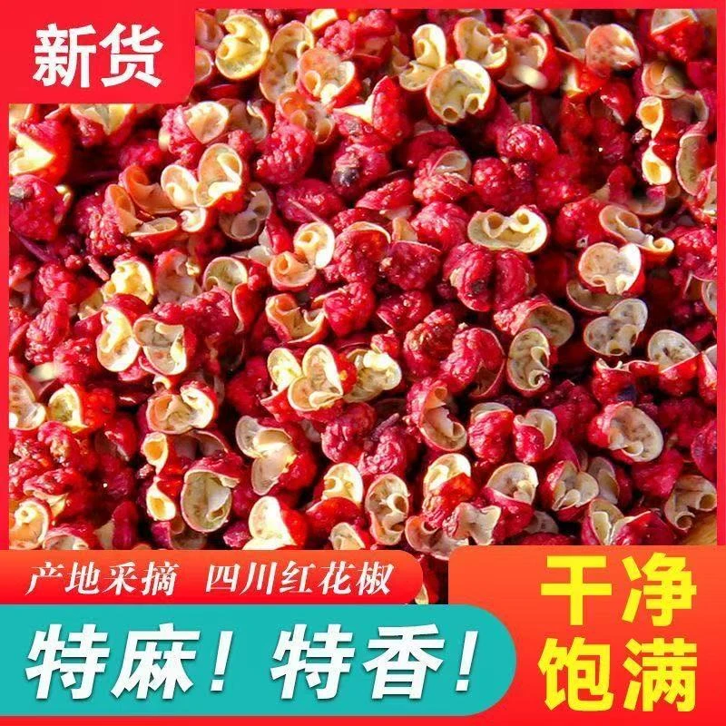 抢【2025年】头茬四川汉源大红袍花椒颗粒特麻特香